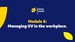Module 6: Managing UV in the workplace