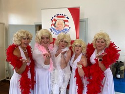 Group of women dressed as Marilyn Monroe